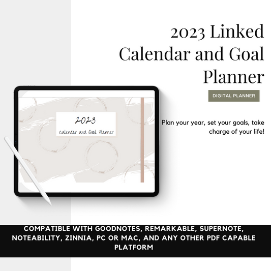 2023 Linked Calendar and Goal Planner