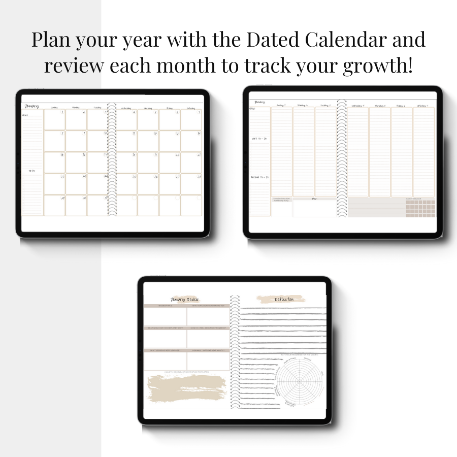 2023 Digital Calendar and Goal Planner Journal