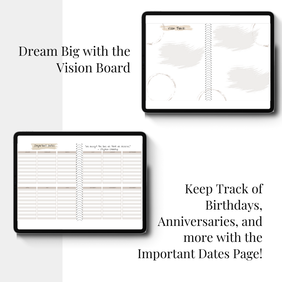 2023 Digital Calendar and Goal Planner Journal